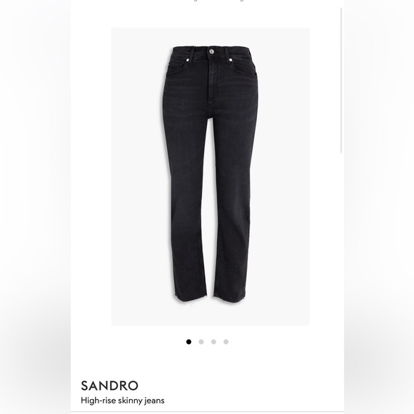 Sandro Denim - Sandro Black Straight Leg Jeans